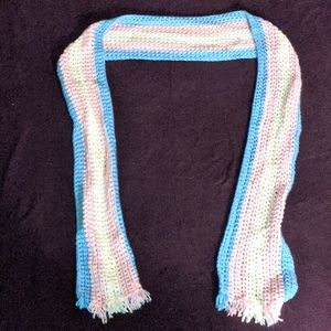 Trans Flag Scarf
